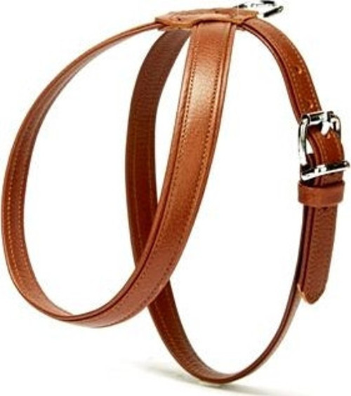 Flotter El Yapımı Deri Köpek Göğüs Tasması 25 cm x 35 cm Kahverengi