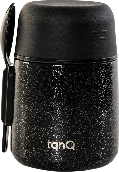 Ömür Boyu Garantili Bento Paslanmaz Çelik Yemek-Mama Termosu Titan Black 0.50 Lt- (17 Oz)
