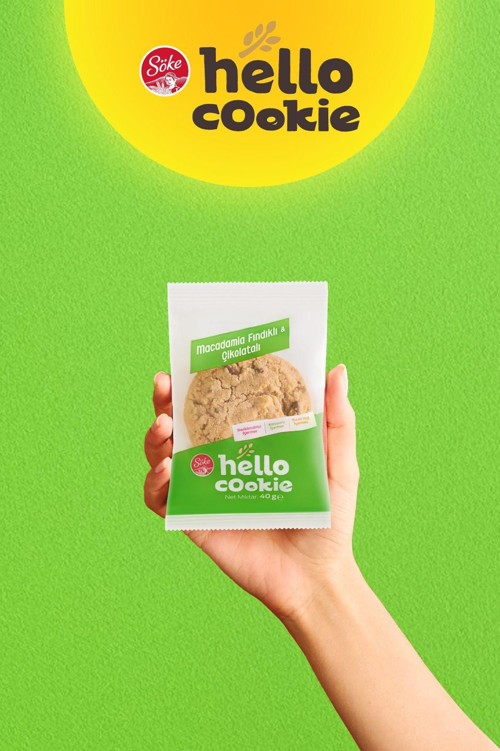 Hello Cookies Macadamia Fındıklı-Çikolatalı Cookies 40Gr X 25 Adet Avantajlı Paket
