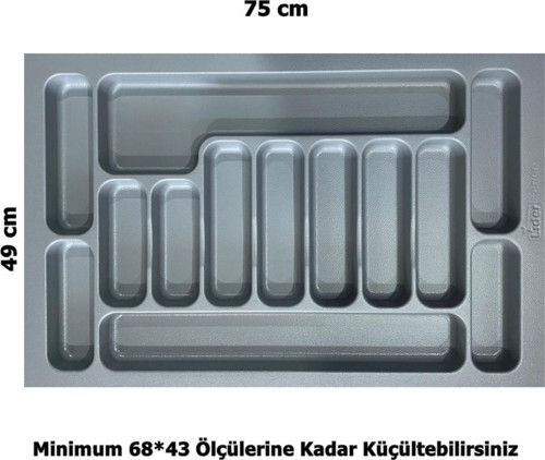 LİDER 75*49 Çekmece İçi Kaşıklık,(68*43 Ölçüsüne Küçülebilir)