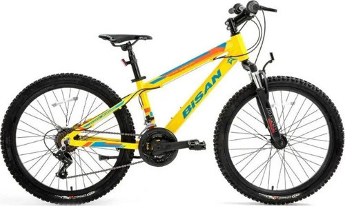 KDX 2900 V Fren 21 Vites 24 Jant Dağ Bisikleti Cat Sarı Mavi 30 Kadro