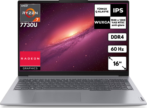 ThinkBook 16 G6 ABP Ryzen 7-7730U 24 GB 4 TBSSD Radeon Graphics 16" WUXGA (1920x1200) Windows 11 Home Notebook 21KK000WTR BT32