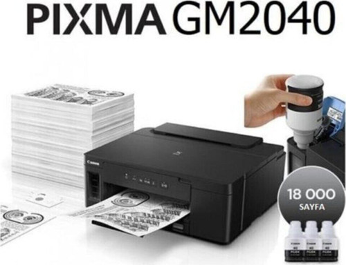 Gm2040 Siyah Beyaz Mürekkep Tanklı Yazıcı/Wifi/ Mobil Baskı/Duplex (Canon Eurasia Garantili)