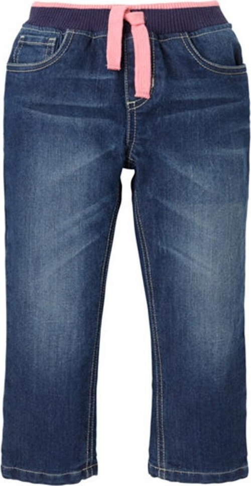 Denim Kot Pantolon Astarlı Beli Ribana Kalın Lastikli İç Astarlı 8 Yaş