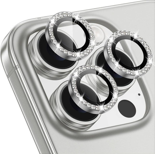 İphone 16 Pro Max & 16 Pro Uyumlu Taşlı Kamera Koruyucu Premium Görünüm ve Kalite Netliği Ko