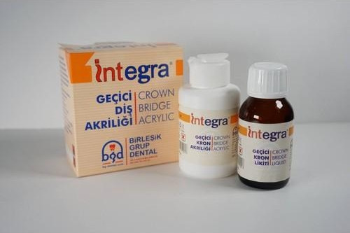 İntegra Geçici Kron Akrilik Diş Fakültesi Öğrencileri & Tüm Tamir İşlem, İçin Akrilik 120GR+100ML
