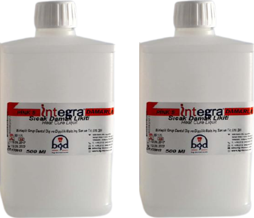 İntegra Sıcak Damak Likiti Diş Fakültesi Öğrencileri ve Tamir İşlemleri İçin Likit 2 x 500 ml Likit