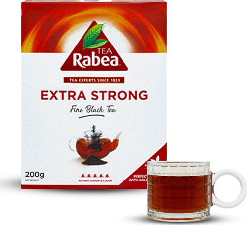 Rabea Tea - Extra Strong Zengin Aromalı Siyah Çay 200 Gr X3 Paket