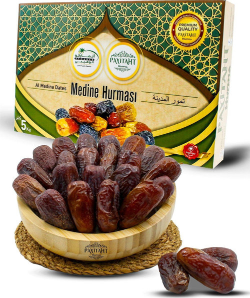 Medine Amber Hurması 5Kg Yeni Mahsul Tok Lif Deposu Sporcu Hurması Tutan Diyet Için Uygun Hurma
