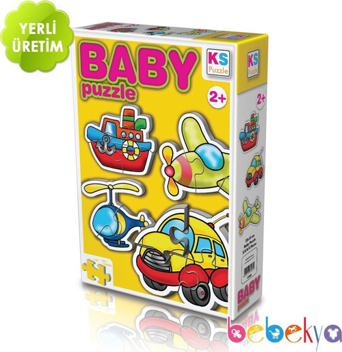 Baby Puzzle Büyük Parçalı Eğitici Bebek Yapbozu Erken Çocukluk Dönemi İlk Yapbozum Serisi Taşıtlar