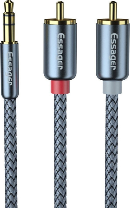 Pro Series 3 Metre 3.5MM Jack to RCA Stereo Ses Sistemi Kablosu, Amfi, Hoparlör, TV Ses Sistemi Kablosu