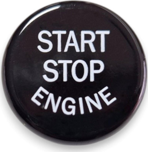 BMW 5 Serisi GT F07 2010-2017 Start Stop Basma Düğmesinin Kapak Siyah
