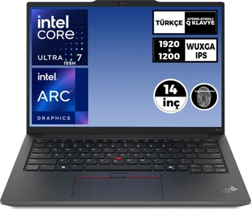 ThinkPad E14 Gen 6 Ultra 7 155H 32GB 512GB 14" Windows 11 Pro 21M70031TX K19