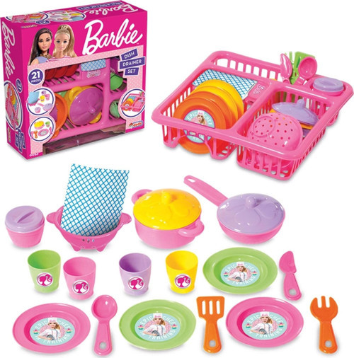 Barbie Bulaşıklık - Mutfak Setleri - Ev Oyuncak Setleri - Bulaşık Seti - Barbie Bulaşık Seti