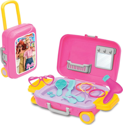 Barbie Güzellik Set Bavulum - Güzellik Setleri - Kuaför Oyuncak Seti - Makyaj Seti