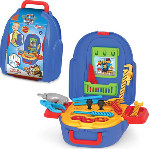 Paw Patrol Tamir Seti Sırt Çantası - Oyuncak Tamir Setleri - Tamir Aletleri - Alet Seti - Vidalama S