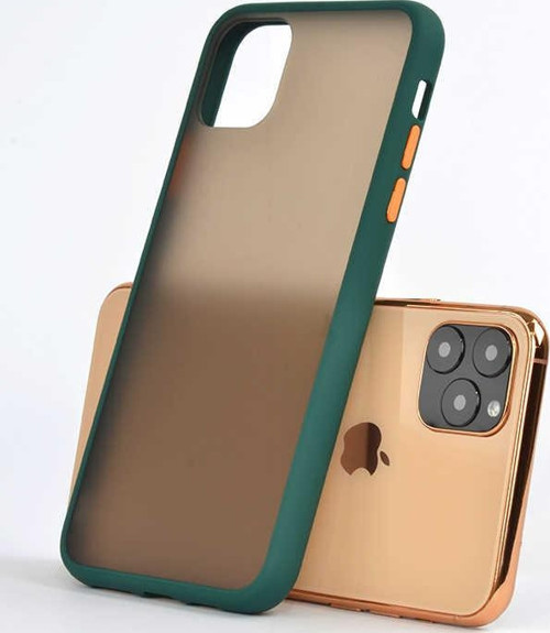 Apple iPhone 11 Pro Max Kılıf Fri Mat Yüzey Renkli Kenar Kılıf