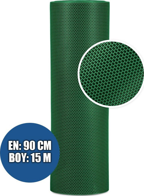 KAYDIRMAZ BAL PETEK PASPAS 90cmX15metre YEŞİL PVC Z MAT PAS PAS İÇ DIŞ MEKAN YOLLUK ISLAK ZEMİN HALISI