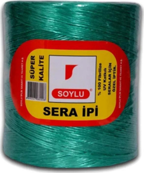 SERA İPİ UV KATKILI 1800 METRE YEŞİL TARIM İPİ KLİPS İPİ FİBRİLİZE SERA İP