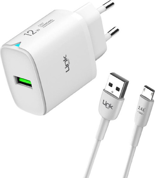 C301 12W Auto ID Micro USB Kablolu Şarj Aleti Set