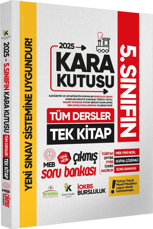 2025 5.sınıf İOKBS BURSLULUK Tüm Dersler Çıkmış Soru Bankası Tek Kitap Yeni Sistem Tamamı Çözümlü