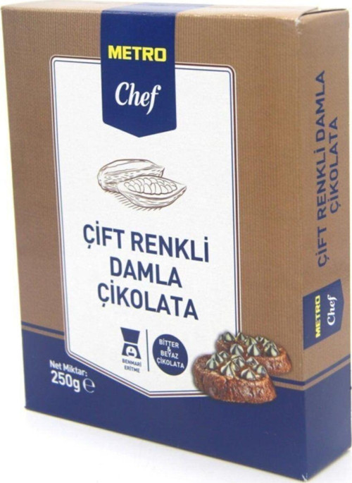 Çift Renkli Damla Çikolata 250 G