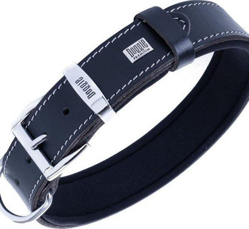 Comfort Deri Çivili Köpek Boyun Tasması Medium Siyah 3.5x47-55 Cm - Petshopundan