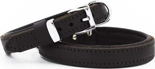 Yağlı Deri Köpek Boyun Tasması Medium Kahverengi 2x35-40 Cm - Petshopundan