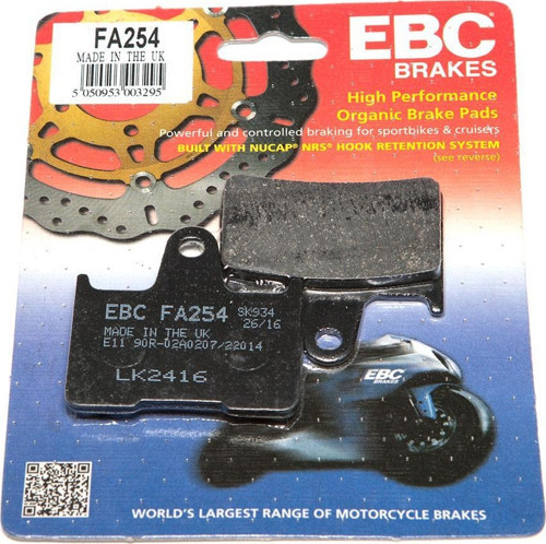 Fa254 2004-2005 Suzuki GSX-R 600 Srad Uyumlu Arka Fren Balatası Organik Balata