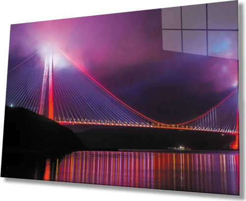 Istanbul Boğazı Manzara 4Mm Dayanıklı Cam Tablo Temperli Cam