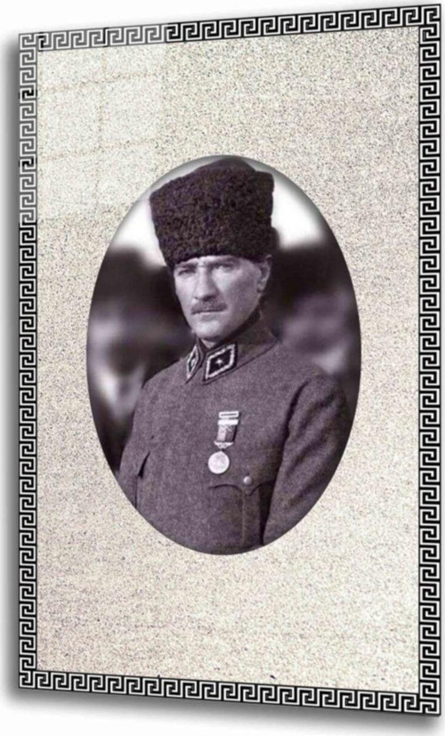 Atatürk Cam Tablo 4 Mm Dayanıklı Temperli Cam