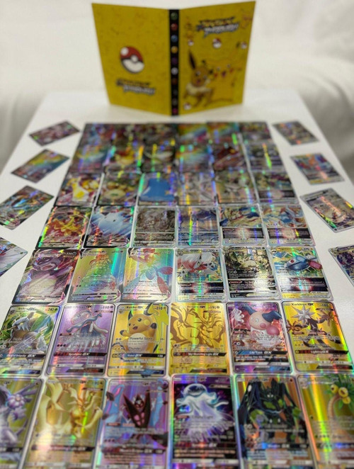 Pokemon Gx, Vmax Ve Vstar Yeni Seri Özel Parlak Kart 100 Adet Pokemon Kart Ve Pokemon Kart Albüm