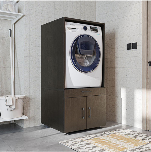 Tek Çekmeceli Ve Kapaklı Çamaşır Ve Kurutma Makinesi Dolabı, Banyo Dolabı