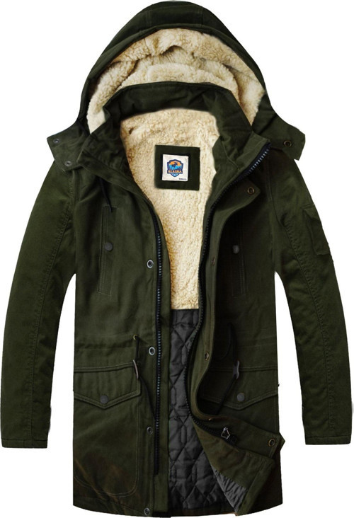 Slim Fit Çıkarılabilir Kapüşonlu Gabardin Uzun Parka Kaban