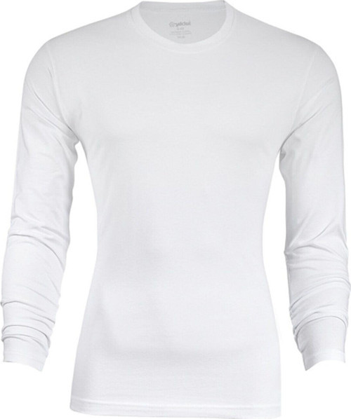 Erkek Modal Uzun Kol Sıfır Yaka Body T-shirt Atlet - 385-386