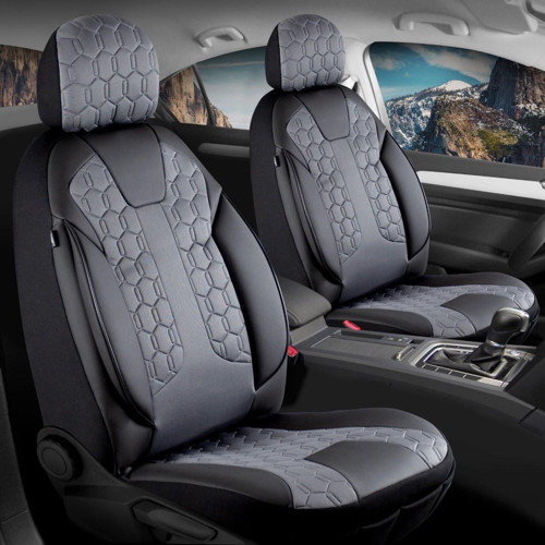 Volvo 850 Lüx Deri Detaylı Oto Koltuk Kılıfı Ön Arka Takım Cyrus FÜME