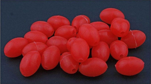 Fosfor Oval Yumuşk Boncuk Krmzı 5*7mm