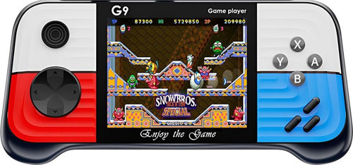 G9 Retro 3.0 inç Tv Bağlanan 2.Joystickli Oyun Konsolu Kırmızı - Mavi (666 Klasik Oyunlar)