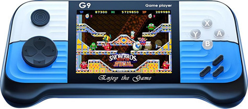 G9 Retro 3.0 inç Tv Bağlanan 2.Joystickli Oyun Konsolu Mavi (666 Klasik Oyunlar)