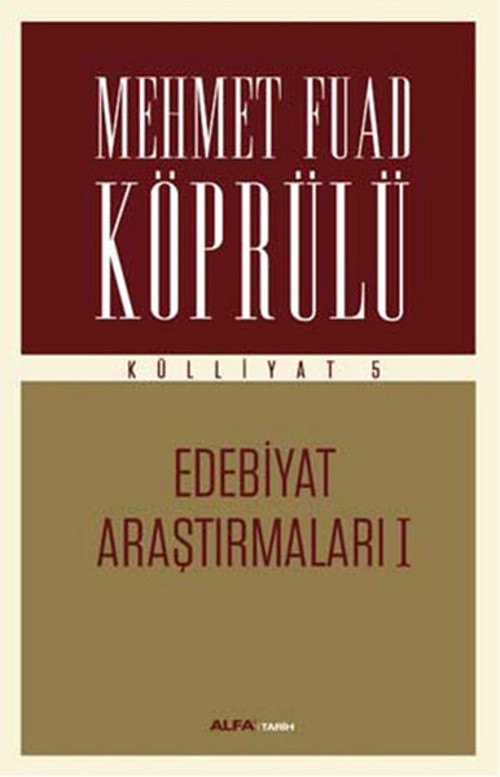 Alfa Yayıncılık Edebiyat Araştırmaları 1