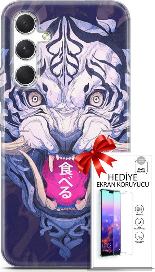 Samsung Galaxy A54 5G Kılıf Orijinal Seri Algorand 19 China Tam Koruma Kılıf + Ekran Koruyucu