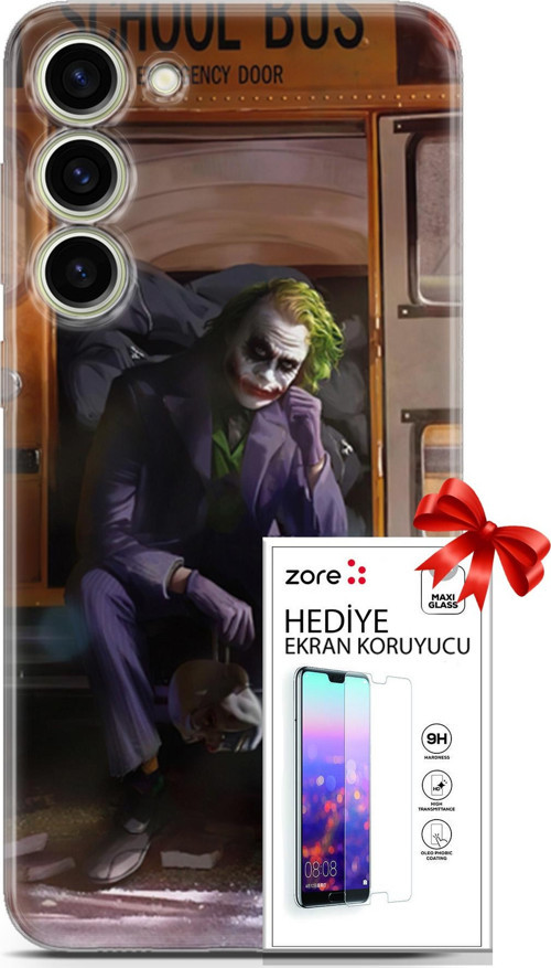 Samsung Galaxy S23 Plus Kılıf Orijinal Seri Supers 05 Joker Poster Koruma Kılıfı + Ekran Koruyucu