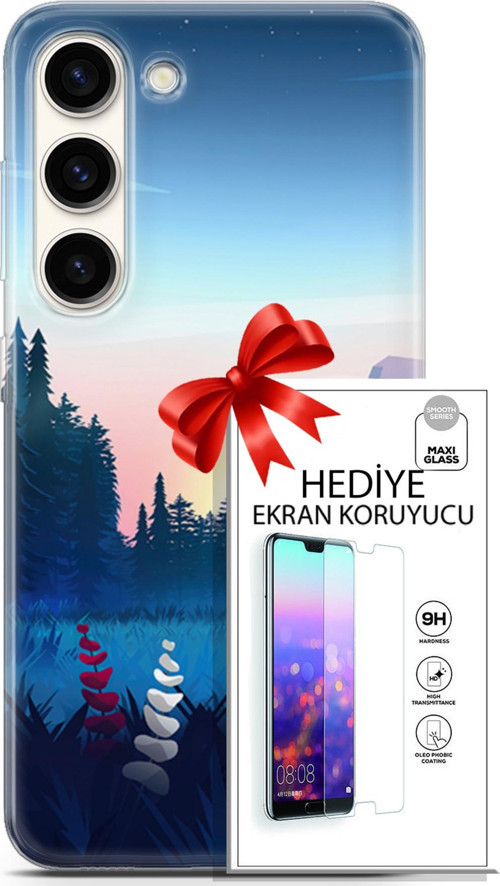 Samsung Galaxy S23 Kılıf Orijinal Seri Neo 11 Batgirl 4K Baskılı Kılıf + Ekran Koruyucu Full Koruma