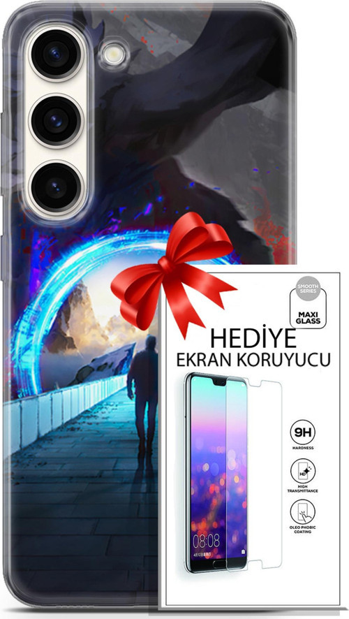 Samsung Galaxy S23 Kılıf Orijinal Seri Neo 20 Punish Renkli Kılıf Ekran Koruyucu