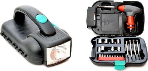 Flash Light With Tool Box