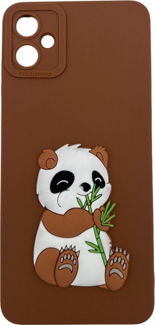 Samsung Galaxy A05 Uyumlu Maskot Seri Arka Koruma Kılıf - Kahverengi