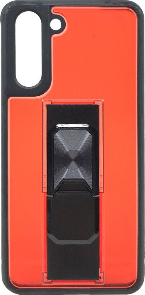 Samsung Galaxy S21 Uyumlu Microcase Mıknatıs Yüzüklü Arka Koruma Kılıf - Kırmızı