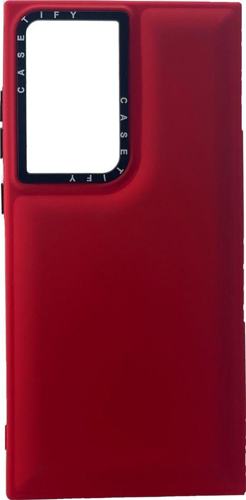 Samsung Galaxy S23 Ultra Uyumlu Casetify Buff Seri Arka Koruma Kılıf - Kırmızı