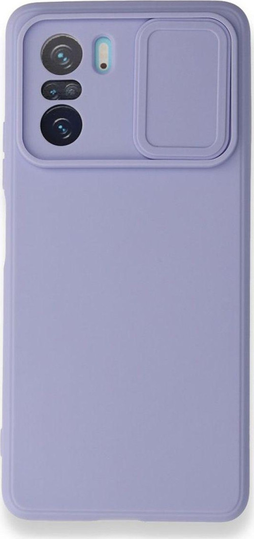 Xiaomi Poco F3 Uyumlu Kızaklı Kamera Korumalı Arka Koruma Kılıf - Lila