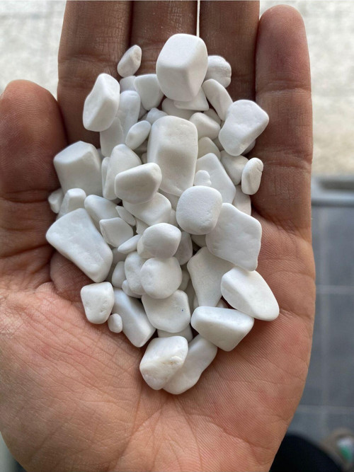 5 Kg Beyaz Dolomit Taş 0.5-1 Cm Akvaryum Taşı - Çakıl Taşı Bahçe - Saksı Taşı - Sukulent - No:1